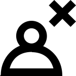 Profile Close 1358 SVG Icon